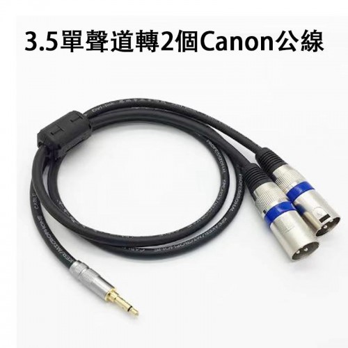 配件, 3.5單聲道轉2個CANON公線
