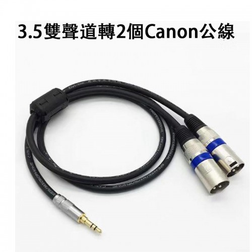 配件, 3.5雙聲道轉2個CANON公線